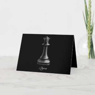 Queen Chess Piece Halloween Costume Chess Lover Card