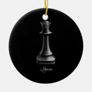 Queen Chess Piece Halloween Costume Chess Lover Ceramic Tree Decoration