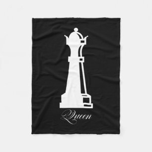 Queen Chess Piece Halloween Costume Chess Lover Fleece Blanket