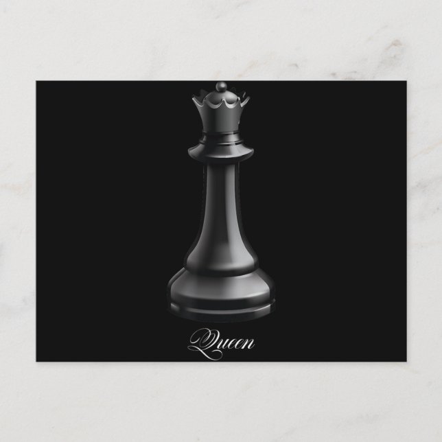 Queen Chess Piece Halloween Costume Chess Lover Holiday Postcard (Front)