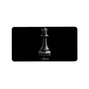 Queen Chess Piece Halloween Costume Chess Lover Label