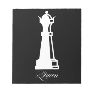 Queen Chess Piece Halloween Costume Chess Lover Notepad