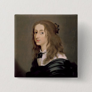 Queen Christina of Sweden 1652 15 Cm Square Badge