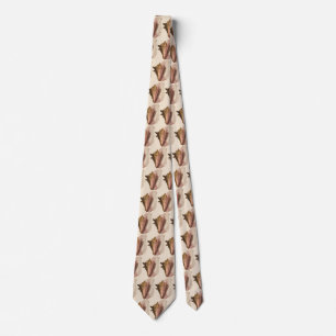 Queen Conch Seashell Shell, Vintage Marine Life Tie
