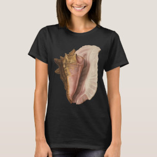 Queen Conch Shell Seashell, Vintage Marine Life T-Shirt