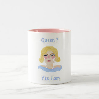 Queen cover Two-Tone coffee mug