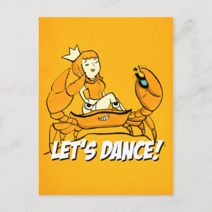 Queen Crab Reggae Girl Postcard