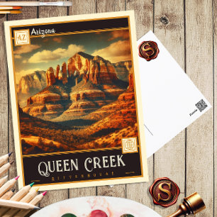 Queen Creek, Arizona   Vintage Postcard