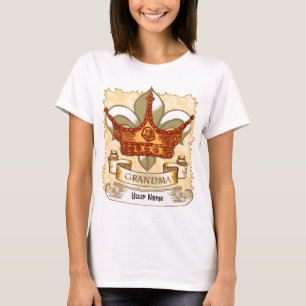 Queen Crown Banner Grandma T-Shirt