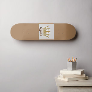 Queen /Crown Design Skateboard