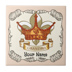 Queen Crown Grandma tile