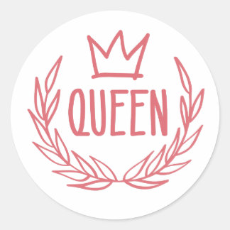 Queen Crown Laptop Stickers