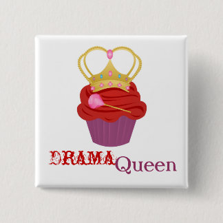 Queen Cupcake 15 Cm Square Badge