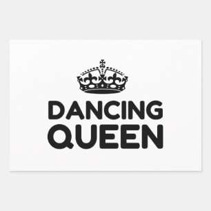 QUEEN DANCING WRAPPING PAPER SHEET