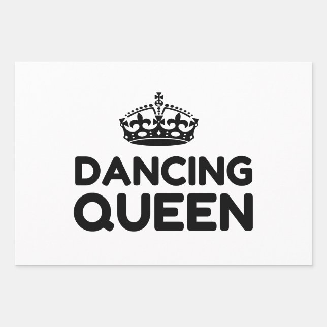 QUEEN DANCING WRAPPING PAPER SHEET (Front)