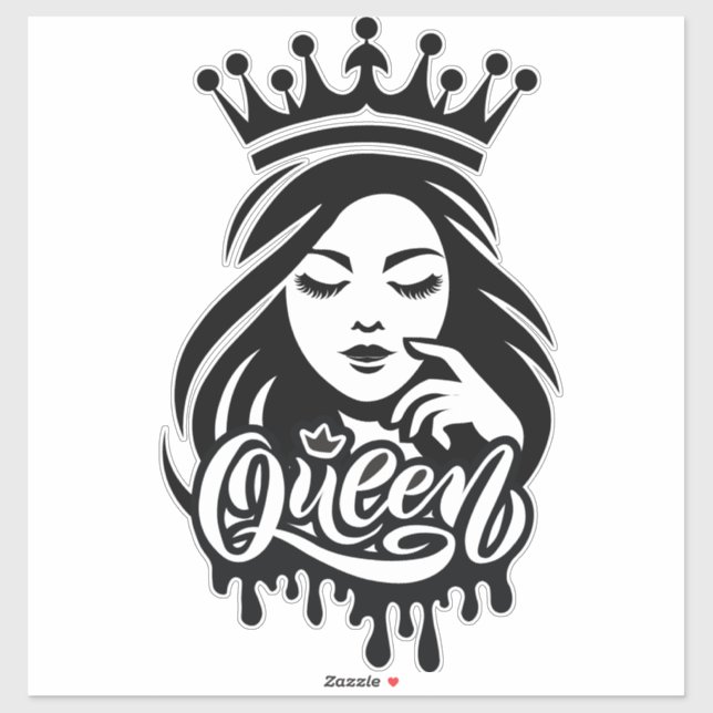 Queen Design – Elegant Royal Crown (Sheet)