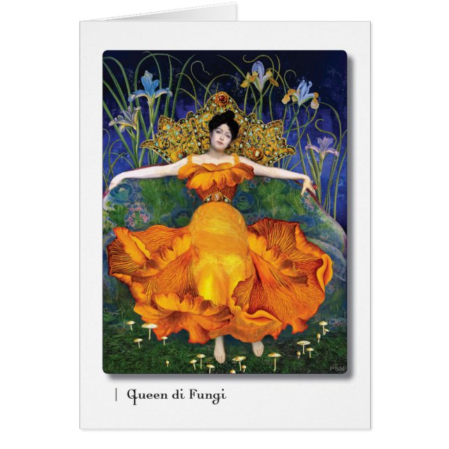 Queen di Fungi Tarot Art (Front)