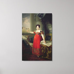 Queen Dona Maria Isabel de Braganza, 1829 (oil on Canvas Print