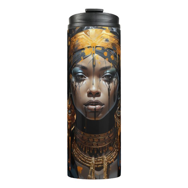 Queen Dripping in Gold Art Tumbler (Front)