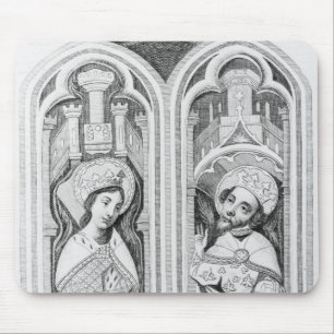 Queen Eleanor and Henry III, taken ancient Mouse Mat