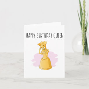 Queen Elegant Birthday Card