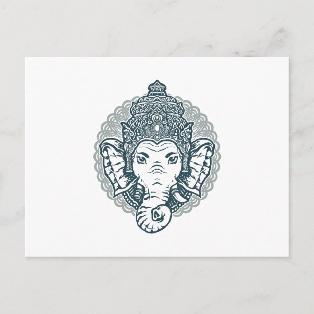 Queen Elephant Postcard (Front)