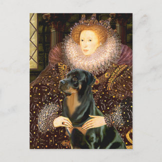 Queen Elizaabeth I - Rottweiler Postcard