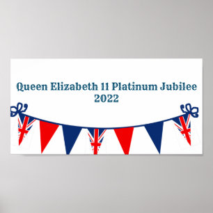 Queen Elizabeth 11 Platinum Jubilee Poster