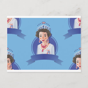 queen elizabeth 2 postcard