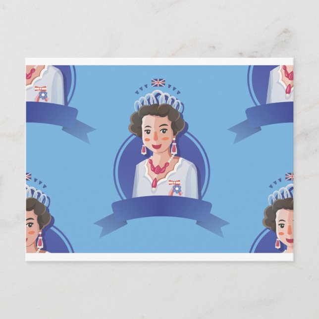 queen elizabeth 2 postcard (Front)