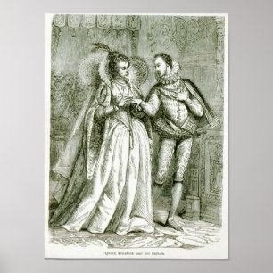 Queen Elizabeth and her Suitors Poster