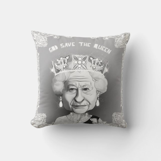 Queen Elizabeth Cushion (Front)