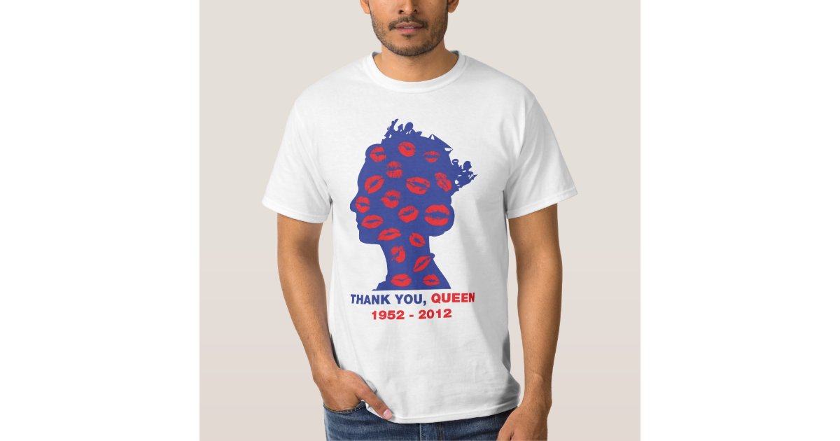 Queen Elizabeth Diamond Jubilee men's Tshirt Zazzle.co.uk