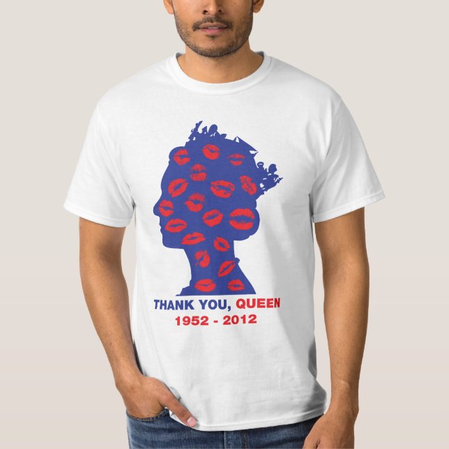 Queen Elizabeth Diamond Jubilee men's T-shirt (Front)