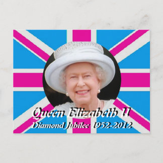 Queen Elizabeth Diamond Jubilee portrait postcard