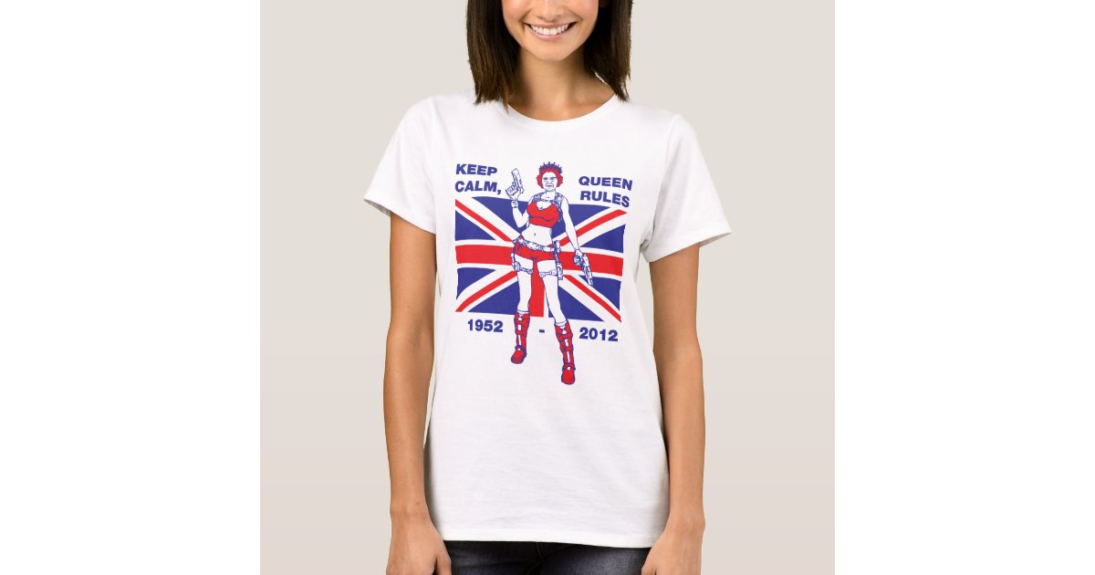 Queen Elizabeth Diamond Jubilee women's Tshirt Zazzle.co.uk