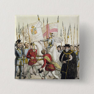 Queen Elizabeth I (1530-1603) Rallying the Troops 15 Cm Square Badge