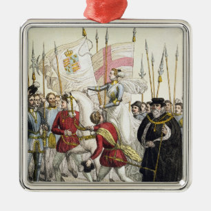 Queen Elizabeth I (1530-1603) Rallying the Troops Metal Tree Decoration