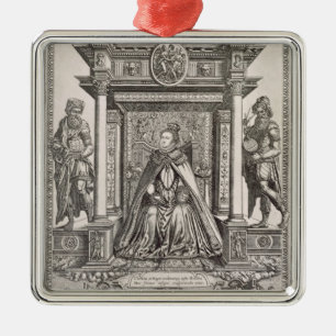 Queen Elizabeth I (1533-1603) as Patron of Geograp Metal Tree Decoration