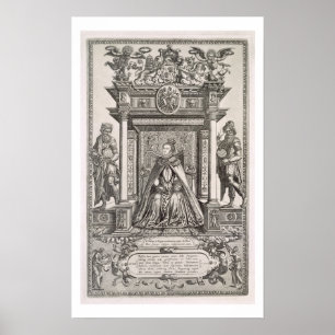 Queen Elizabeth I (1533-1603) as Patron of Geograp Poster