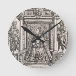 Queen Elizabeth I (1533-1603) as Patron of Geograp Round Clock