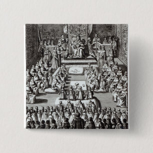Queen Elizabeth I  and Parliament 15 Cm Square Badge