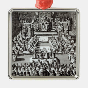 Queen Elizabeth I  and Parliament Metal Tree Decoration