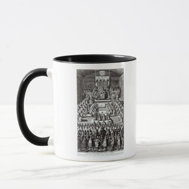 Queen Elizabeth I  and Parliament Mug (Left)