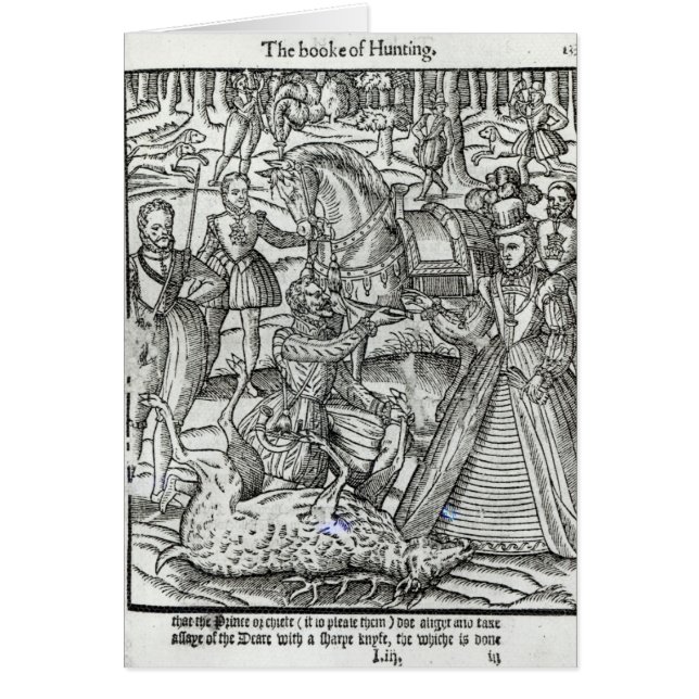 Queen Elizabeth I  at a stag hunt (Front)