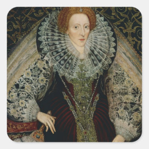 Queen Elizabeth I, c.1585-90 Square Sticker