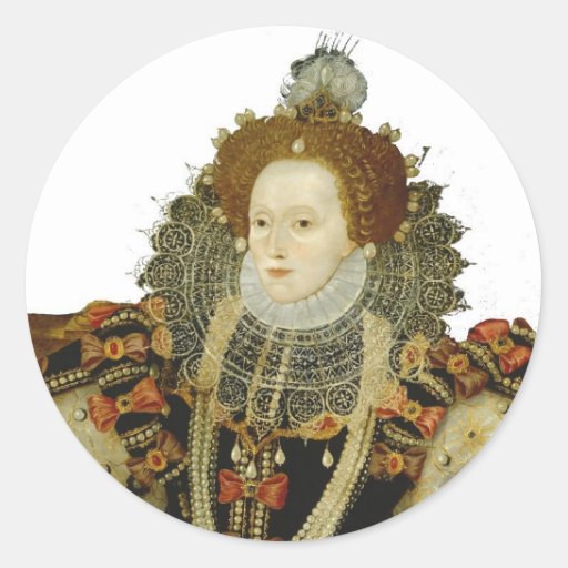 Queen Elizabeth I Classic Round Sticker | Zazzle