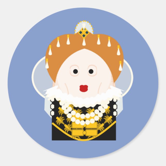 Queen Elizabeth I Classic Round Sticker (Front)