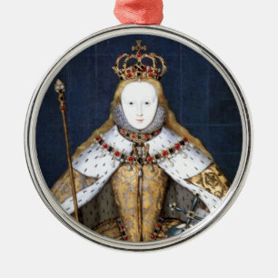 Queen Elizabeth I: Coronation Metal Tree Decoration