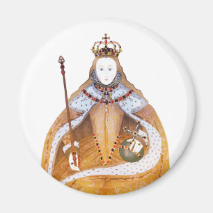 Queen Elizabeth I - historical illustration Magnet